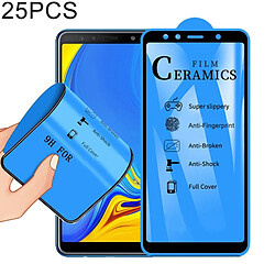 Wewoo Film de verre trempé de céramique à pleine couverture25 PCS 2.5Dpour Galaxy A7 2018