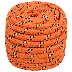 vidaXL Corde de bateau Orange 20 mm 50 m Polypropylène