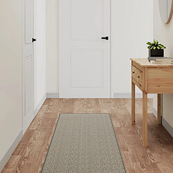 vidaXL Tapis de couloir aspect sisal taupe 50x150 cm