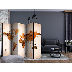 Artgeist Paravent - World in brown shades II [Room Dividers] [225x172]