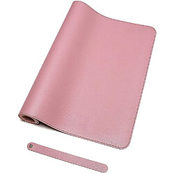 Avis Universal Pad de bureau, 36 X17 Cuir Desk Mat Mouse Pad, accessoires de bureau de bureau, Bureau d'écriture Blotteur, utilisation à double côté violet / rose