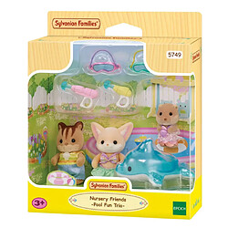 Sylvanian Families Le trio des bebes a la piscine - 5749