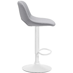 Acheter Non Tabouret de bar Camden simili cuir blanc