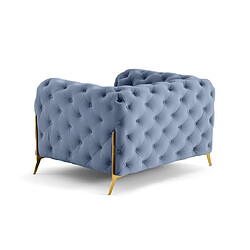 Avis Lisa Design Camden - fauteuil chesterfield en velours - pieds en métal doré