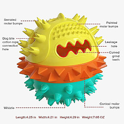 Jouet Pour Chien, Jouet à mâcher indestructible Pour chien, Balle Interactive pour Chien Grinçante Pour grand cadeau