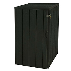 Acheter Decoshop26 Abris poubelles verrouillables pour une ou deux poubelles 80 à 240 litres en WPC anthracite 04_0008250