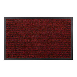 RUGSX Paillasson antidérapant pour les mètres courants DURA 3879 extérieur, intérieur, sur caoutchouc - rouge 100x120 cm