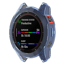 Coque en TPU transparent, bleu transparent pour votre Garmin Fenix 7X/7X Solar