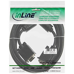 Câble de raccordement DVI-A, InLine®, analogue 12+5 prise sur 15 broches HD prise VGA, 3m