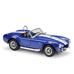 Universal 1: 24 1965 Shelby Cobra 427 Classic Car Static Moulding Vehicle Collection Model Car Toy Gift | Moulding Toy Car (Bleu)