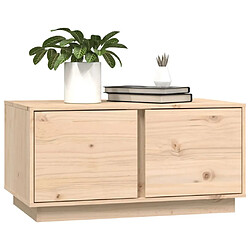 Acheter Maison Chic Table basse,Table Console Table d'appoint, Table pour salon 80x50x40 cm Bois massif de pin -MN55736