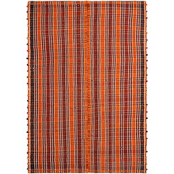 Vidal Tapis de laine 217x150 orange Jajim