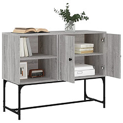 Avis vidaXL Buffet sonoma gris 100x40x79,5 cm bois d'ingénierie