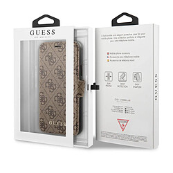 Guess Maroquinerie Guess Étui 4G iPhone 11 Marron pas cher