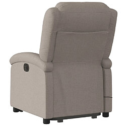 Acheter vidaXL Fauteuil inclinable de massage Taupe Tissu