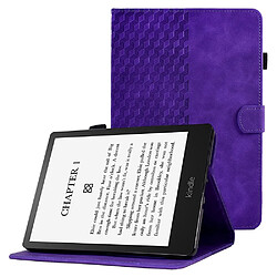 Etui en PU anti-chute, fonction de réveil/veille automatique, antichoc avec support et porte-cartes pour Amazon Kindle Paperwhite 5 (2021) - violet