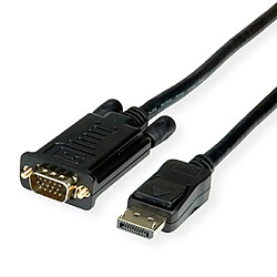 ROLINE Cable DisplayPort-VGA, DP St - VGA St, Noir, 3 m