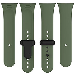 Avis Bracelet pour Montre Connectée en Silicone-Boucle vert foncé et noire-pour Redmi Watch3 Mi Watch Lite3/9