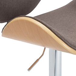 Acheter vidaXL Tabouret de bar Taupe Tissu