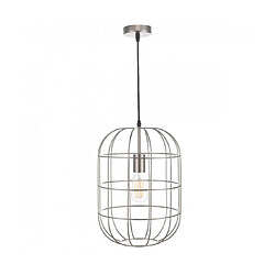 Luminaire Center Suspension Eudora Nickel satiné 1 ampoule 41cm