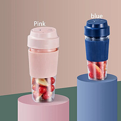 Avis Universal Blender portable verre à jus de fruit mini mélangeur de voyage personnel sans fil smoothie fabricant blender milkshake 300ml | presse-agrumes (rose)