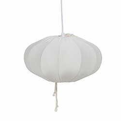 BigBuy Home Suspension Blanc Coton 220-240 V 30 x 30 x 17,5 cm