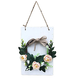 Guirlande De Fleurs En Rotin Porte Cerceau Tenture Murale Toile De Fond Ornement Rectangle 1