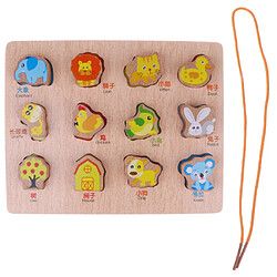 jeu de puzzle en bois u0026 jeu de laçage pour enfants jouet éducatif pour enfants - animal