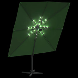 Acheter Maison Chic Parasol Jardin | Parasol cantilever à LED Vert 400x300 cm - GKD48129