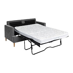 Vente-Unique Canapé 3 places convertible en tissu gris COPONA pas cher