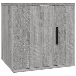 Maison Chic Meuble TV scandinave mural Banc TV suspendu pour salon - Sonoma gris 40x34,5x40 cm -MN48920