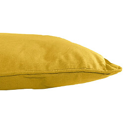 Jardindeco Coussin en coton coloré Salsa 45 cm (Lot de 2) jaune moutarde.