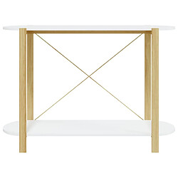 Acheter vidaXL Table console Blanc 110x38x75 cm Bois d'ingénierie