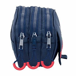 Avis Trousse Fourre-Tout Triple Benetton Italy Blue marine 21,5 x 10 x 8 cm