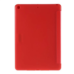 Avis Etui en PU avec support tri-pliure rouge pour Apple iPad 10.2 (2019)