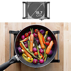 Duronic HP1 BK Plaque de cuisson chauffante électrique avec foyer en fonte de 20 cm | 1500W | Compacte et mobile | Poignées ergonomiques | Thermostat | Cuisinière pour camping, camping-car, caravane pas cher