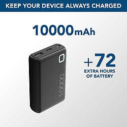 SANAG | Power Bank Essence 10000 | Chargeur Portable De 10000Mah - Input 1Xusb-C, 1Xmicro Usb, 10.5W - Output 1Xusb 12W - Noir