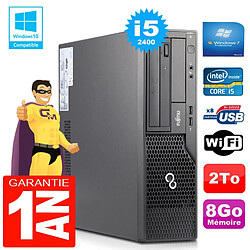 PC Fujitsu Esprimo E500 E85+ SFF Core I5-2400 RAM 8Go Disque 2 To Wifi W7 - Occasion