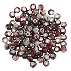 100 couleurs vintage 6mm perles en céramique en vrac charmes pour la fabrication de bijoux couleur 1