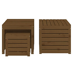 Avis Helloshop26 Ensemble de boîtes de jardin 4 pièces bois pin massif marron miel 02_0013182