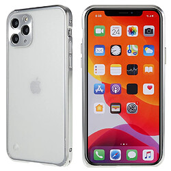 Coque en TPU + métal ultra-mince, mat, anti-chute pour votre iPhone 11 Pro Max 6.5 pouces - argent