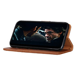 Wewoo Housse Coque Pour Galaxy A51 Texture en peau de vache cuir à rabat horizontal avec support et fentes cartes et portefeuille marron pas cher