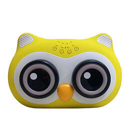 General Haut-parleur Bluetooth pour enfants, mini haut-parleur sans fil Bluetooth pour animal de compagnie, véritable stéréo sans fil pour un son riche et puissant, mini haut-parleur Bluetooth mignon pour animal de compagnie (jaune)