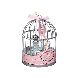 Atmosphera, Createur D'Interieur Coffret cage avec diffuseur et bougie Instants volés - gris clair - Atmosphera