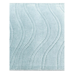 Vidal Tapis de couloir en laine 394x81 bleu Darya pas cher