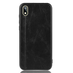 Wewoo Coque Pour Huawei Y5 2019 / Honor 8X antichoc couture peau de vache motif PC + PU + TPU noir