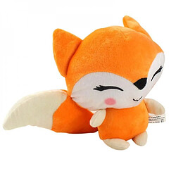 Universal Animaux en peluche 24 cm renard kawaï jouets en peluche poupées animaux en peluche douces oreillers de luxe anniversaire cadeaux de noël enfants enfants(Jaune)