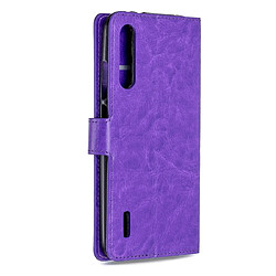 Avis Wewoo Housse Coque Crazy Horse Texture Horizontal Étui en cuir avec support et fentes pour cartes et portefeuille et cadre photo Xiaomi Mi A3 violet