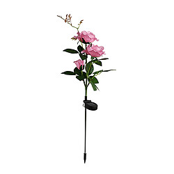 Rose Fleur lampe solaire powerd jardin en plein air