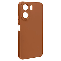 Avizar Coque pour Xiaomi Redmi 13C Silicone Mat Protection Caméra Marron